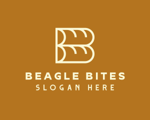 Baguette Bread Loaf logo design