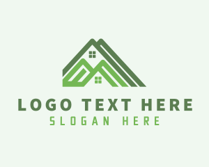 Town House - Real Estate Roofer logo design