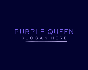 Purple Neon Wordmark logo design