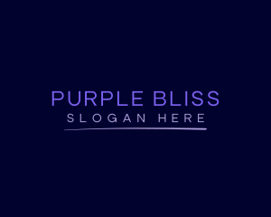 Purple Neon Wordmark logo design