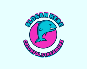 Whale Game Streamer logo design