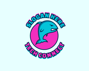 Game Streaming - Whale Game Streamer logo design