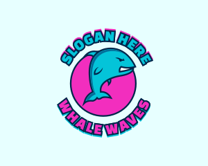 Whale Game Streamer logo design