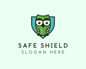 Owl Shield Bird logo design