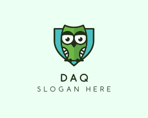 Owl - Owl Shield Bird logo design