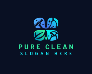 Eco Cleaning Tools logo design