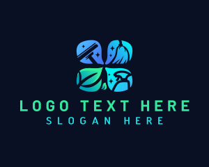 Clean - Eco Cleaning Tools logo design