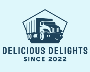 Cargo Transportation Truck logo design