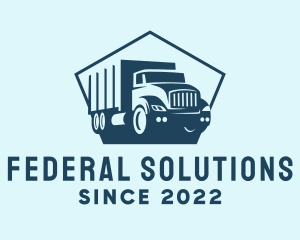 Cargo Transportation Truck logo design