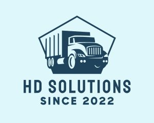 Cargo Transportation Truck logo design