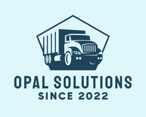 Cargo Transportation Truck logo design