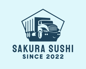 Cargo Transportation Truck logo design