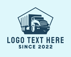 Driver - Cargo Transportation Truck logo design