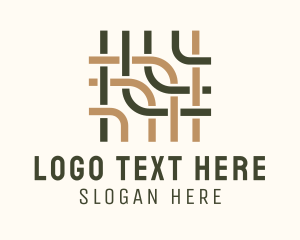 Manufacturing - Traditional Weaving Pattern logo design