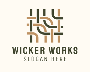 Wicker - Traditional Weaving Pattern logo design