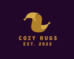 Rug - Gold Carpet Souvenir logo design