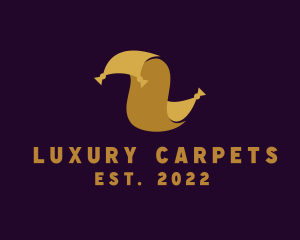 Carpet - Gold Carpet Souvenir logo design