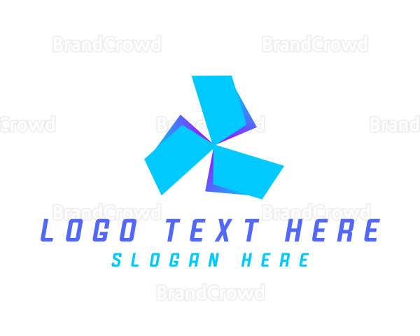 Abstract Geometric Propeller Logo