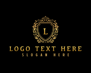 Antique - Deluxe Boutique Shield logo design