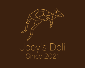 Joey - Minimalist Geometric Kangaroo logo design