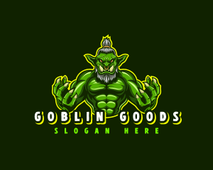 Goblin - Mythical Monster Ogre logo design