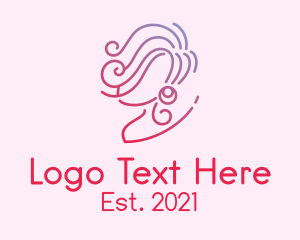 Hair - Minimalist Stylish Lady logo design