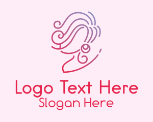 Minimalist Stylish Lady  Logo