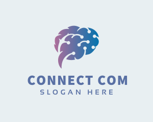 Brain Circuit Connection logo design