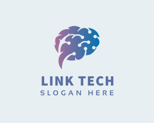 Brain Circuit Connection logo design