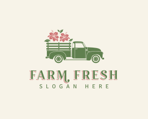 Pickup Truck Agriculture logo design