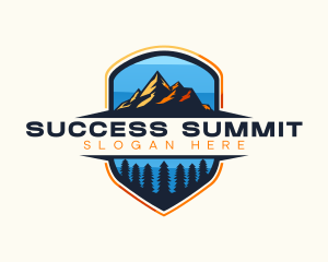 Summit Mountain Peak logo design