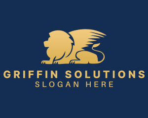 Golden Deluxe Griffin logo design