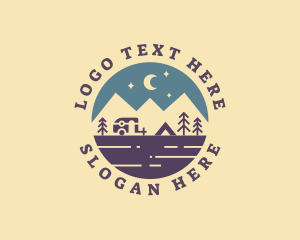 Explore - Outdoor Mountain Camping logo design