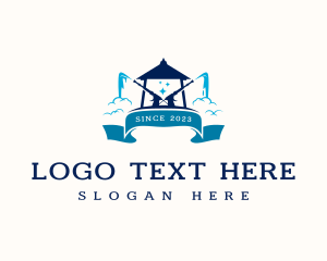 Cleaner - Pressure Washing Housekeeping logo design