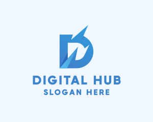 Generic Digital Letter D logo design