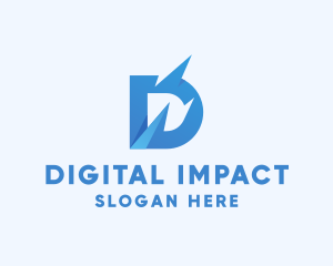 Generic Digital Letter D logo design