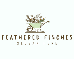 Wheelbarrow Floral Landscaping Logo