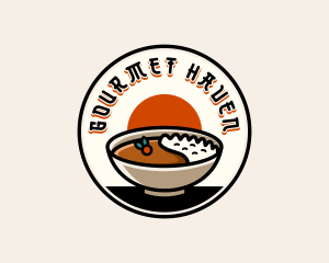 Japanese Curry Restaurant logo design