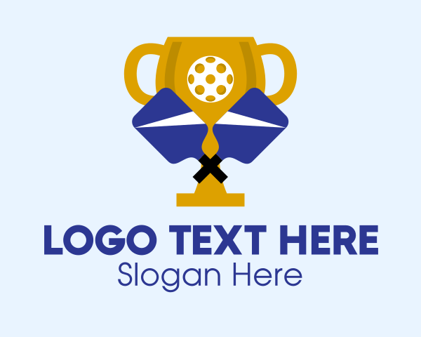 Champion - Table Tennis Champion Trophy logo design