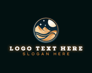 Sand - Moon Desert Sand logo design