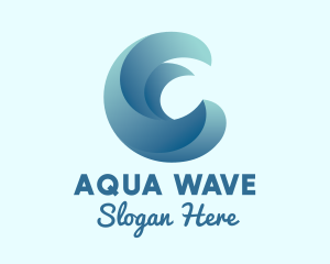 3D Wave Beach Resort  logo design