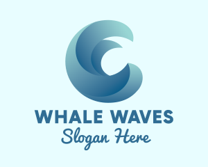 3D Wave Beach Resort  logo design