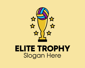 Trophy - Volleyball Trophy Award logo design