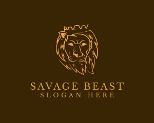 Wildlife King Beast logo design