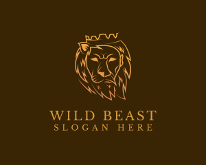 Wildlife King Beast logo design