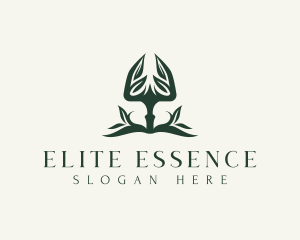 Equipment - Shovel Gardening Leaf logo design