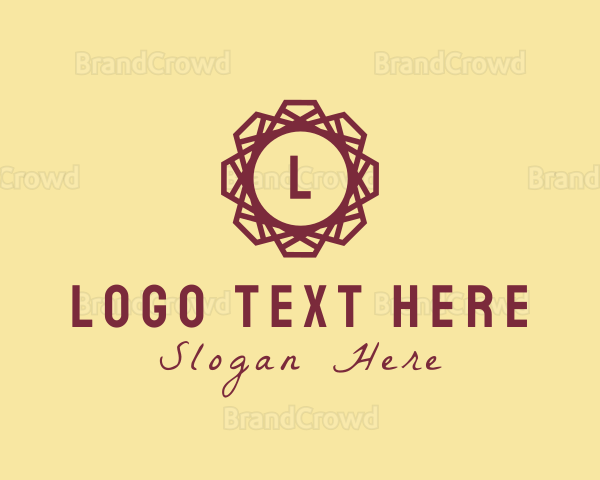 Geometric Floral Polygon Logo