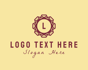 Symmetrical - Geometric Floral Polygon logo design