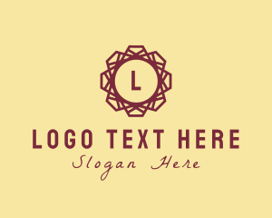 Geometric Floral Polygon Logo