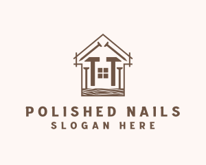 Hammer Nail Home Builder logo design